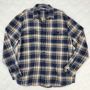 Lucky Brand Shirt Men's XXL Plaid Flannel Western Utility Classic Fit Humboldt